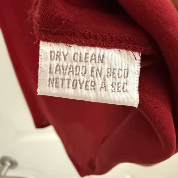 NEW Jones New York 100% Silk Cami Womens Burgundy Camisole Tank Top 14 - Picture 5 of 8